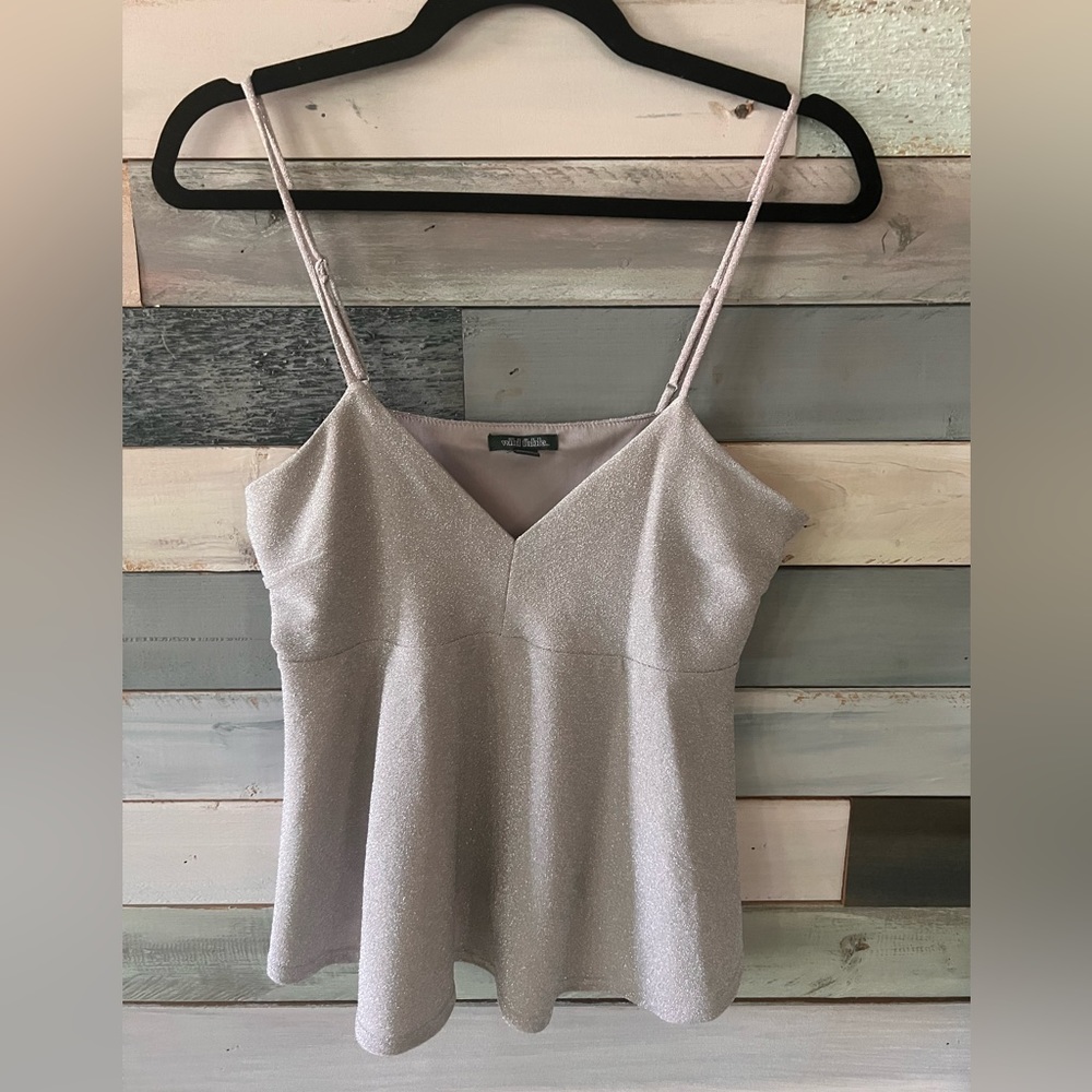 Never worn! Glittery lavender tank top - medium